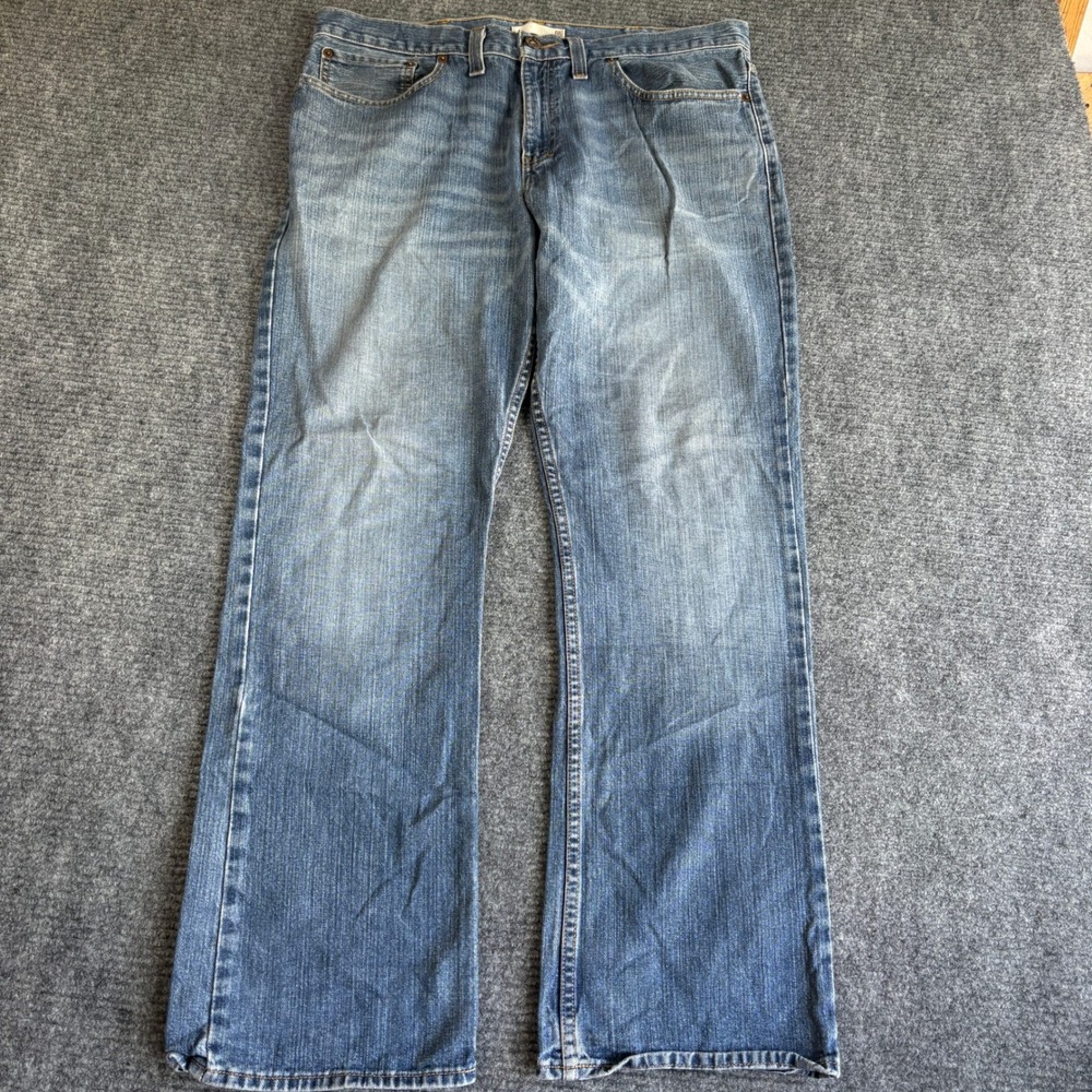 Route 66 Mens Low Rise Relaxed Bootcut Jeans Blue Medium Wash 36x32 CA2802AUG13